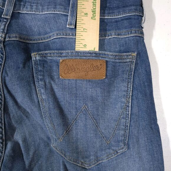 Wrangler Retro Medium Wash Jeans 34x32 Mens Greensboro Straight Regular Casual - Picture 14 of 16